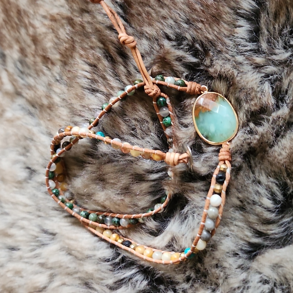 Artisan made wrap bracelet